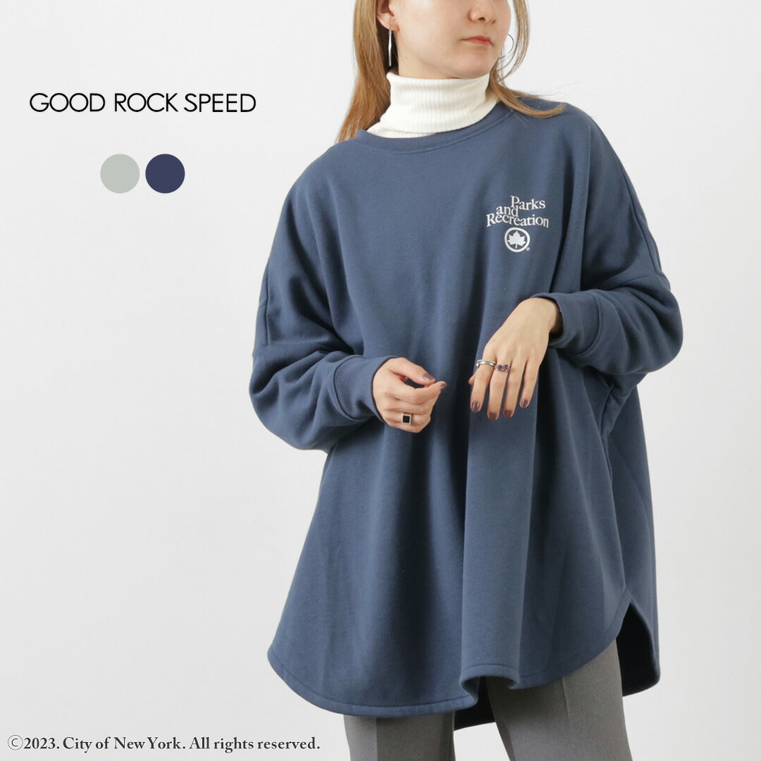 【30%OFF】GOOD ROCK SPEED(グッドロックスピード) NYC プリント ワイドスウェット