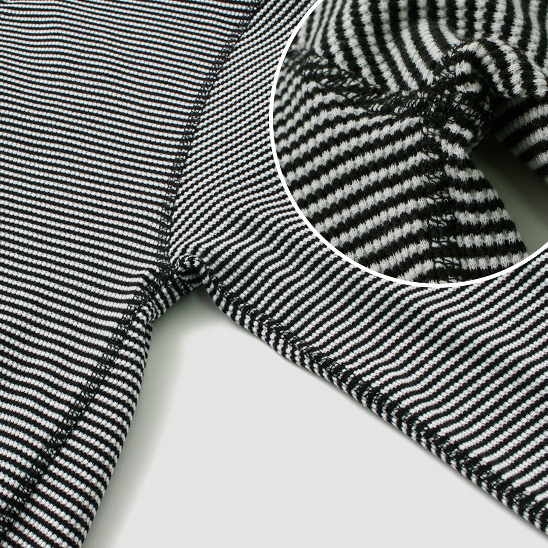 HEALTHKNIT(ヘルスニット) ベーシックワッフル ヘンリーネック ロングスリーブ