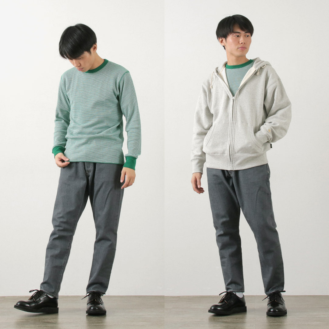 HEALTHKNIT(ヘルスニット) ベーシックワッフル クルーネック ロングスリーブ