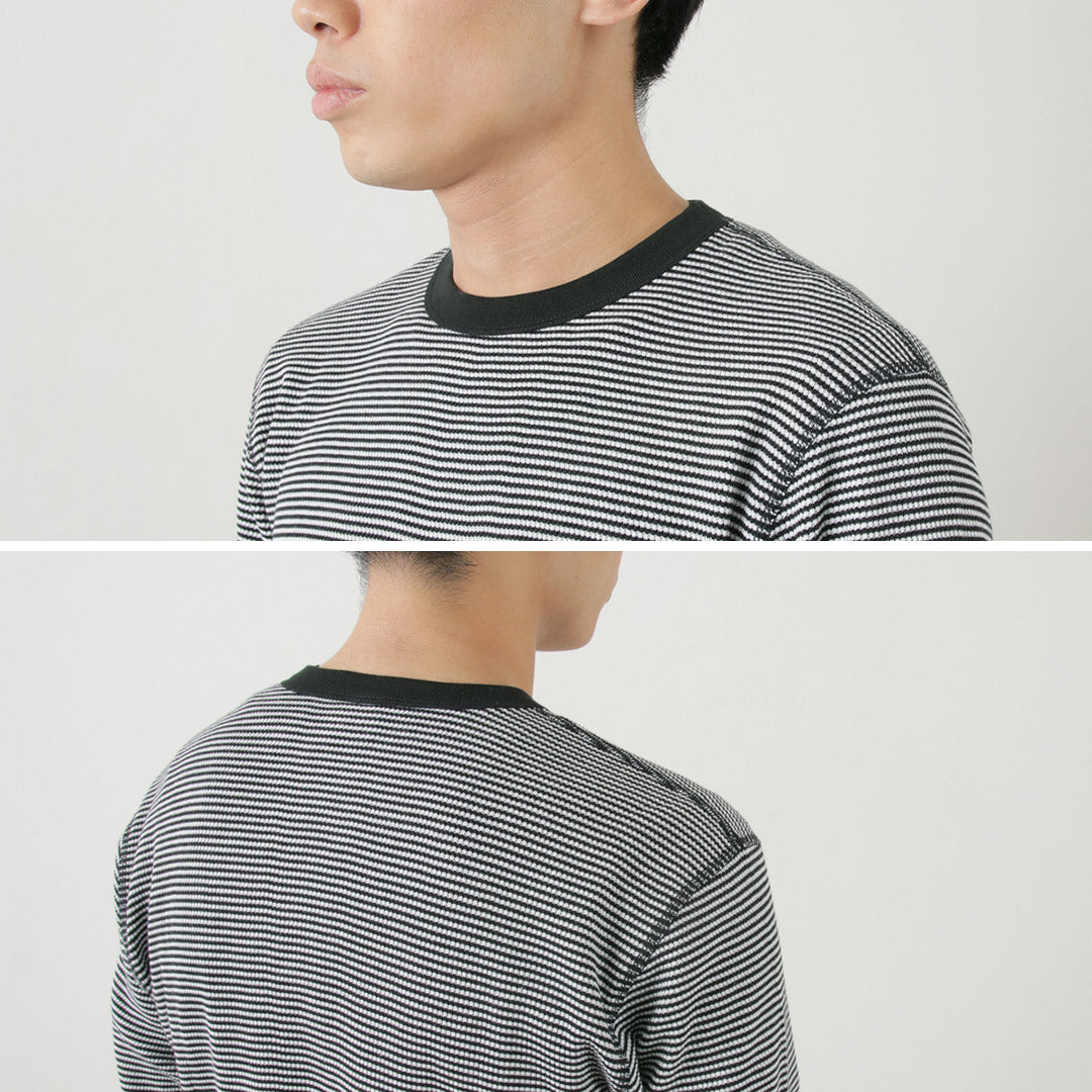 HEALTHKNIT(ヘルスニット) ベーシックワッフル クルーネック ロングスリーブ