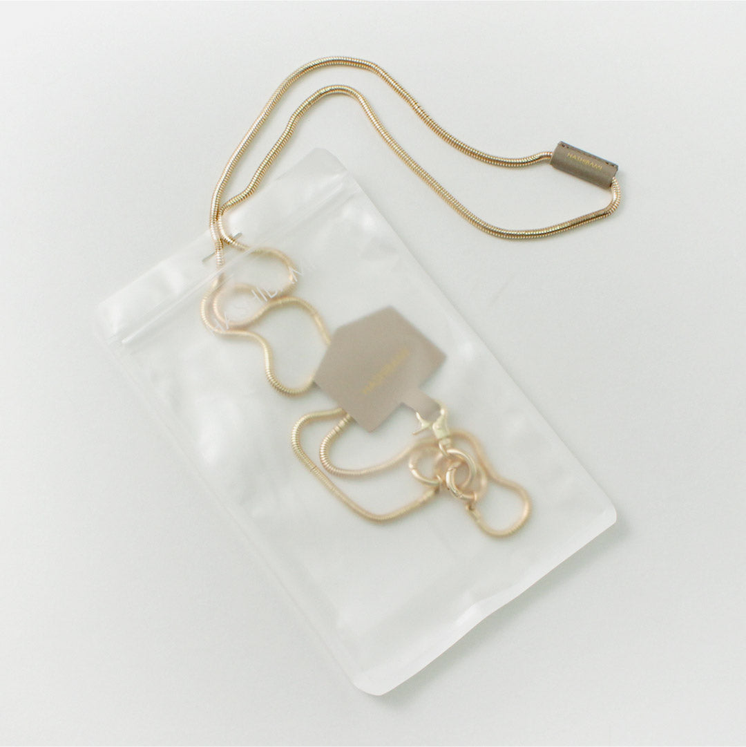 HASHIBAMI(ハシバミ) スネークチェーン モバイルストラップ