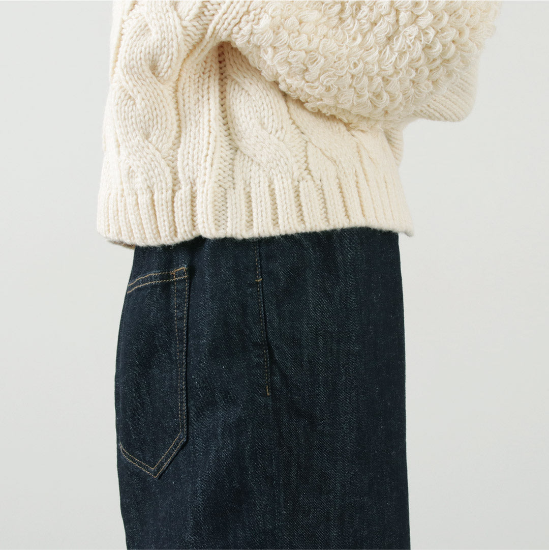 【30%OFF】KELEN(ケレン) MARL ループデザイン ニット カーディガン