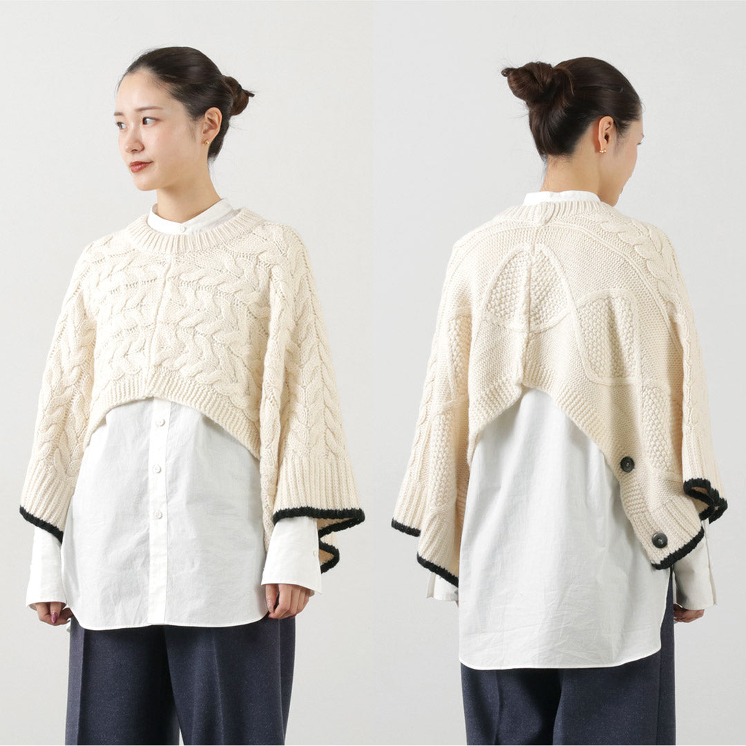 【30%OFF】KELEN(ケレン) OSRAM 2WAY デザイン ニットジレ