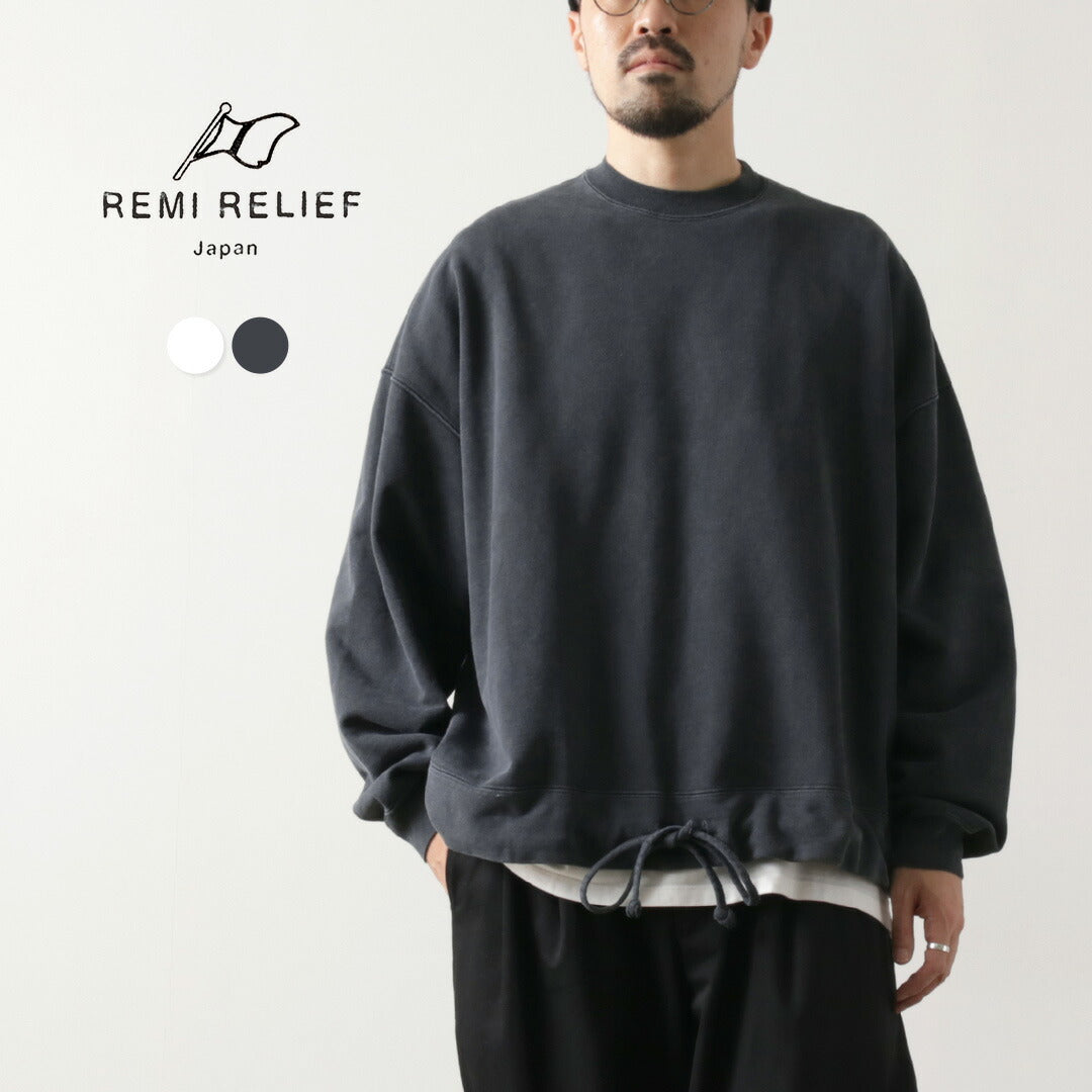 REMI RELIEF(レミレリーフ) SP加工裏毛アウトドアBIGサイズクルー