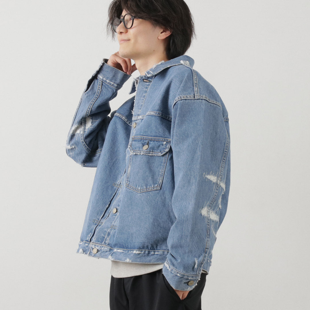 REMI RELIEF(レミレリーフ) 14OZ DENIM 1st JKT(リペア)