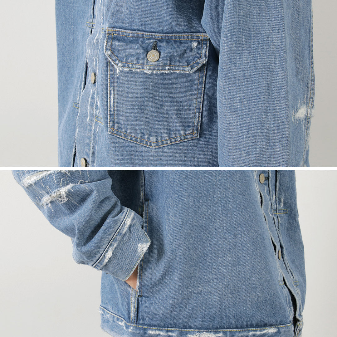 REMI RELIEF(レミレリーフ) 14OZ DENIM 1st JKT(リペア)