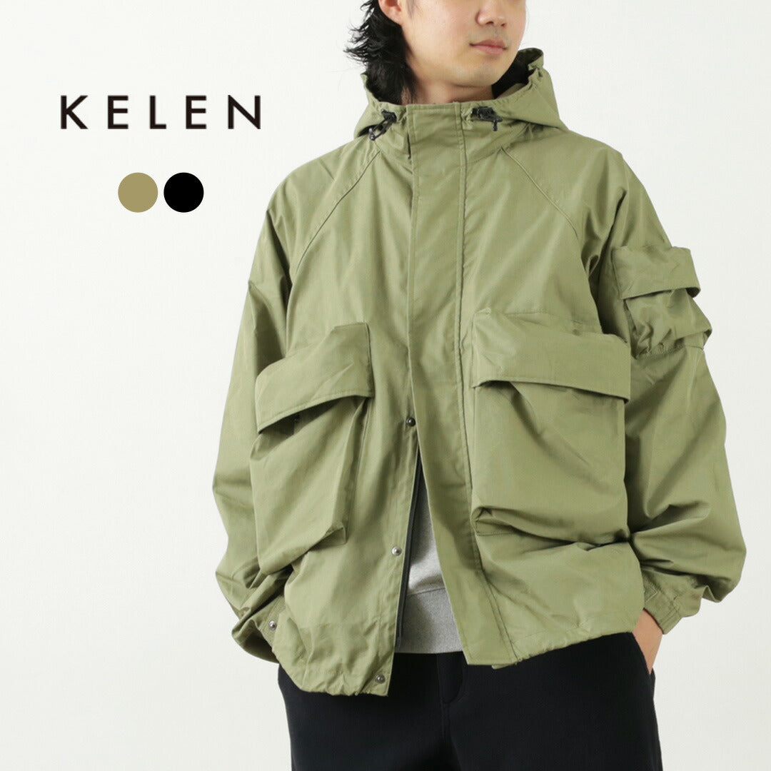 【50%OFF】KELEN(ケレン) ビッグポケット フーデッドジャケット