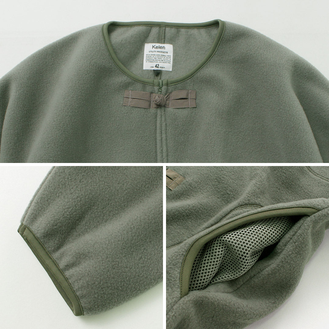 【30%OFF】KELEN(ケレン) チャイナ フリースジャケット