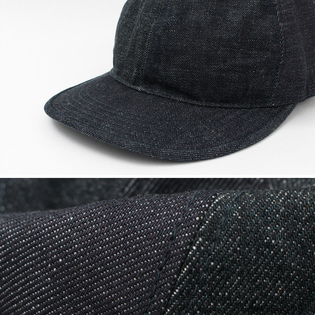 【30%OFF】HIGHER(ハイアー) 別注 デニム マルチパネル キャップ