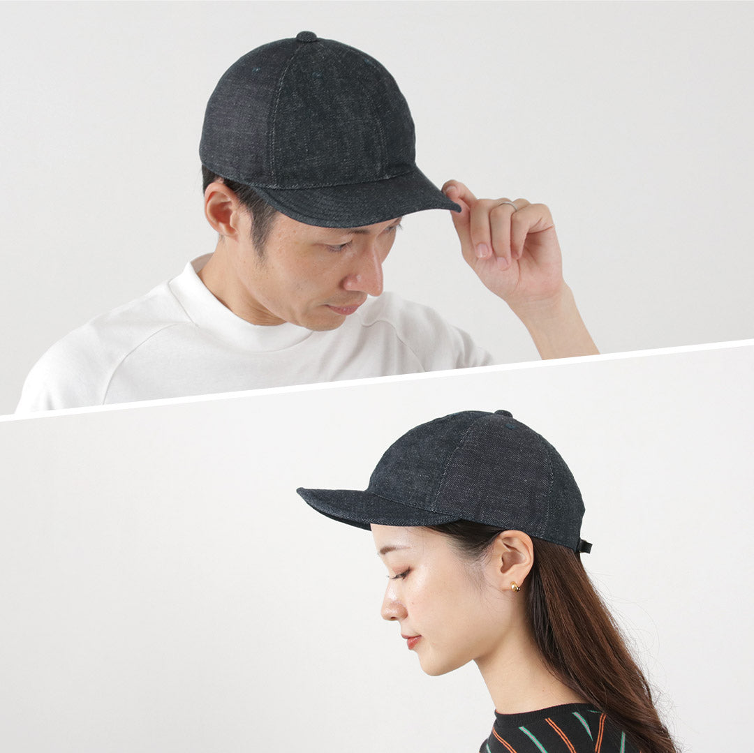 【30%OFF】HIGHER(ハイアー) 別注 デニム マルチパネル キャップ