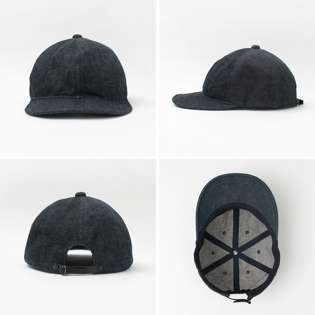 【30%OFF】HIGHER(ハイアー) 別注 デニム マルチパネル キャップ