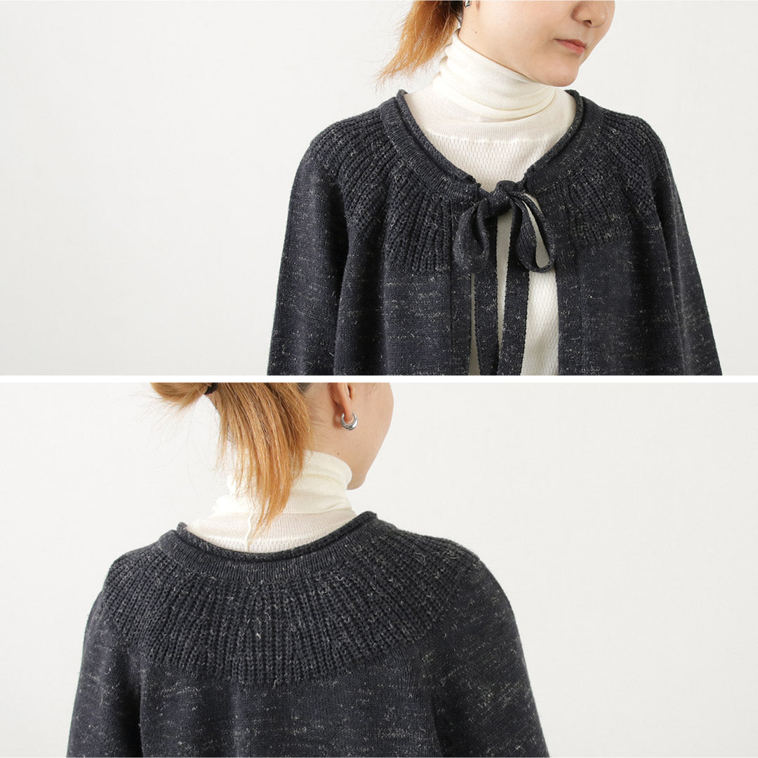 【30%OFF】MAO MADE(マオメイド) 球心柄入り 2WAY ボウタイカーディガン
