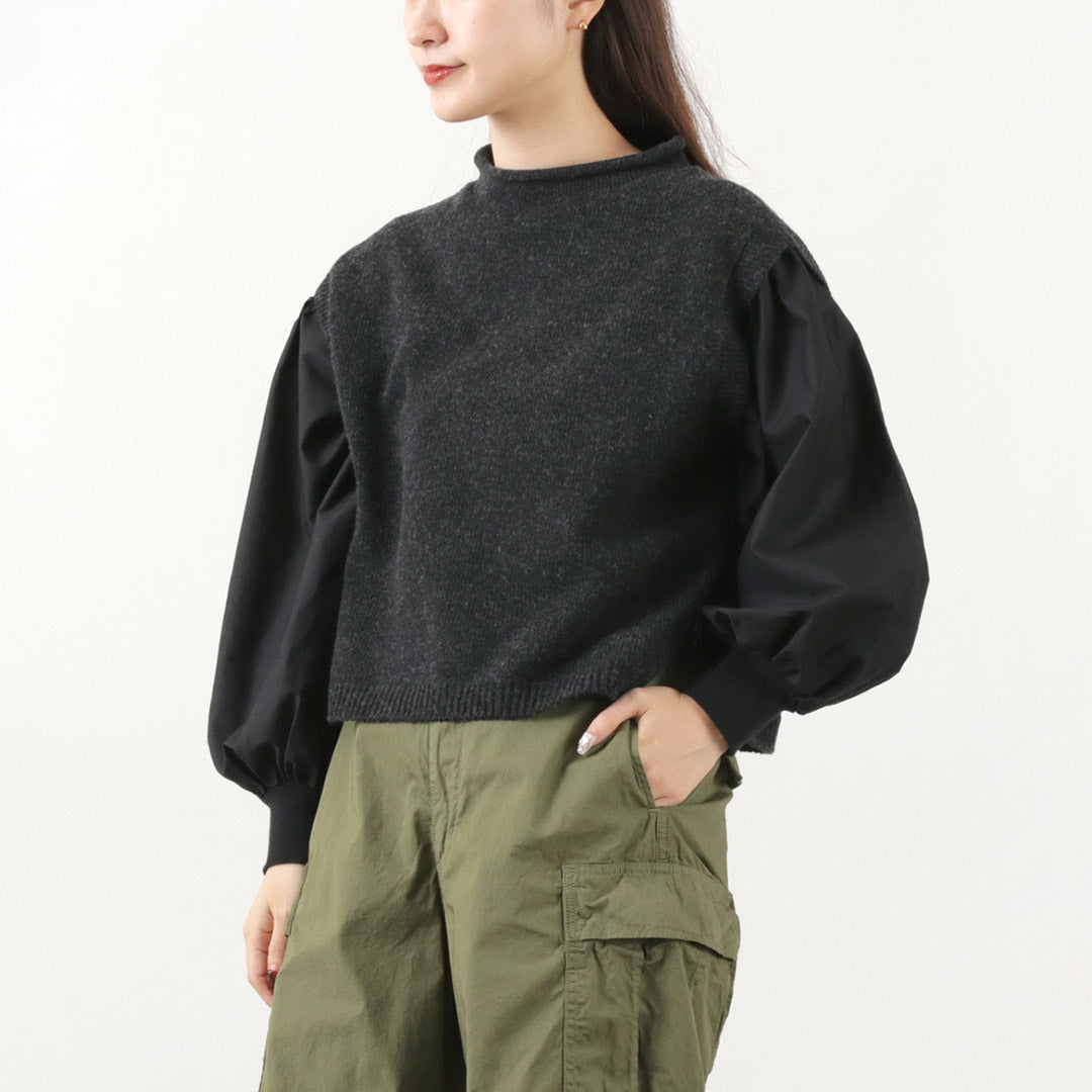 MAO MADE(マオメイド) JAPAN KNIT エアーヤーン ショートベスト