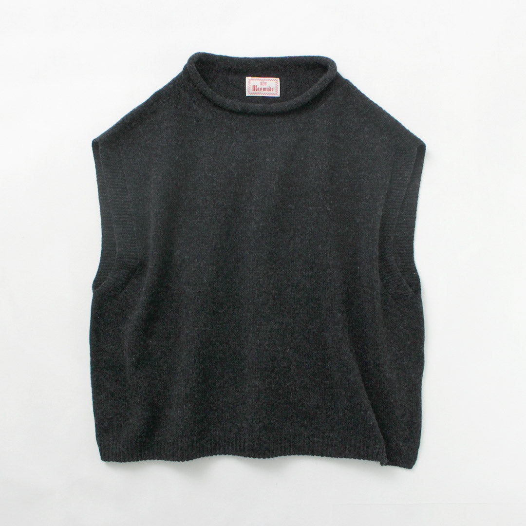MAO MADE(マオメイド) JAPAN KNIT エアーヤーン ショートベスト