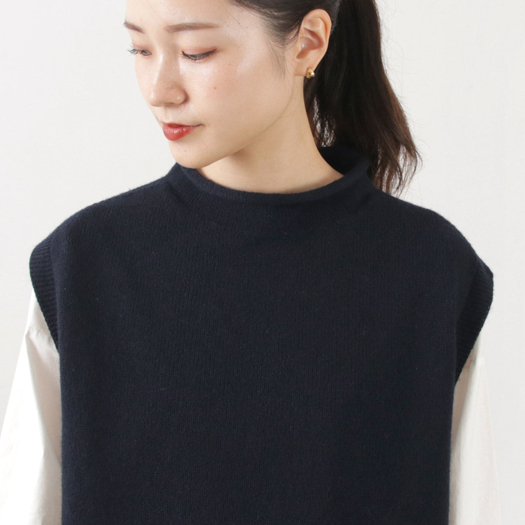 MAO MADE(マオメイド) JAPAN KNIT エアーヤーン ショートベスト