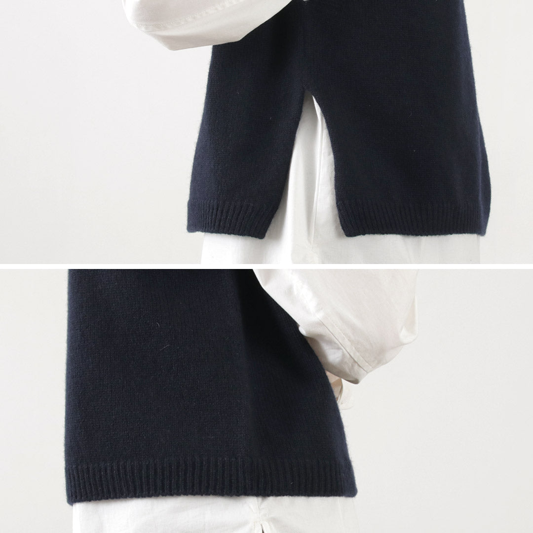 MAO MADE(マオメイド) JAPAN KNIT エアーヤーン ショートベスト