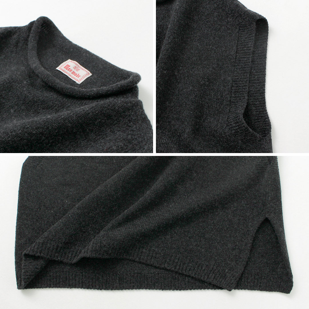 MAO MADE(マオメイド) JAPAN KNIT エアーヤーン ショートベスト