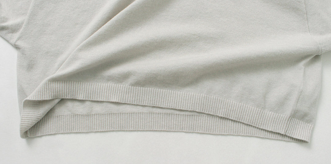 【30%OFF】MAO MADE(マオメイド) ピーチ起毛 異ゲージ ハイネックショートPO