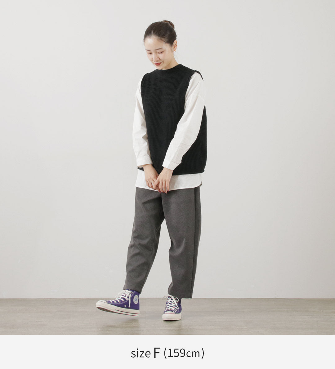 【40%OFF】MAO MADE(マオメイド) JAPAN KNIT シャペウ モックネック 2WAYベスト