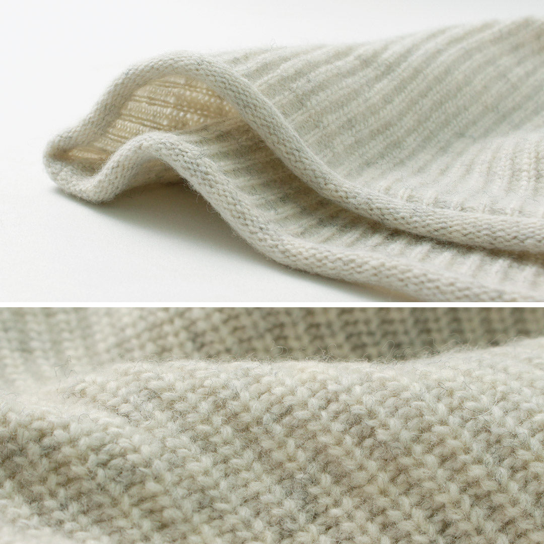 【40%OFF】MAO MADE(マオメイド) JAPAN KNIT シャペウ モックネック 2WAYベスト
