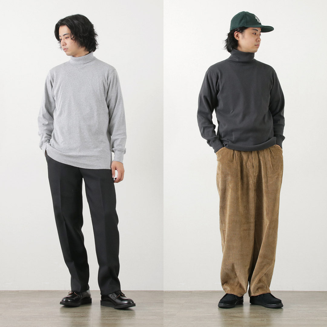 【50%OFF】WALLA WALLA SPORT(ワラワラスポーツ) 1×1リブ タートルネック Tシャツ
