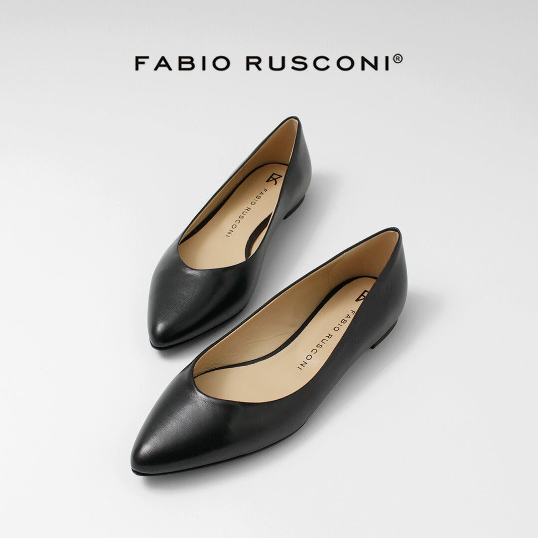 【50%OFF】FABIO RUSCONI(ファビオ・ルスコーニ) フラット プレーンパンプス
