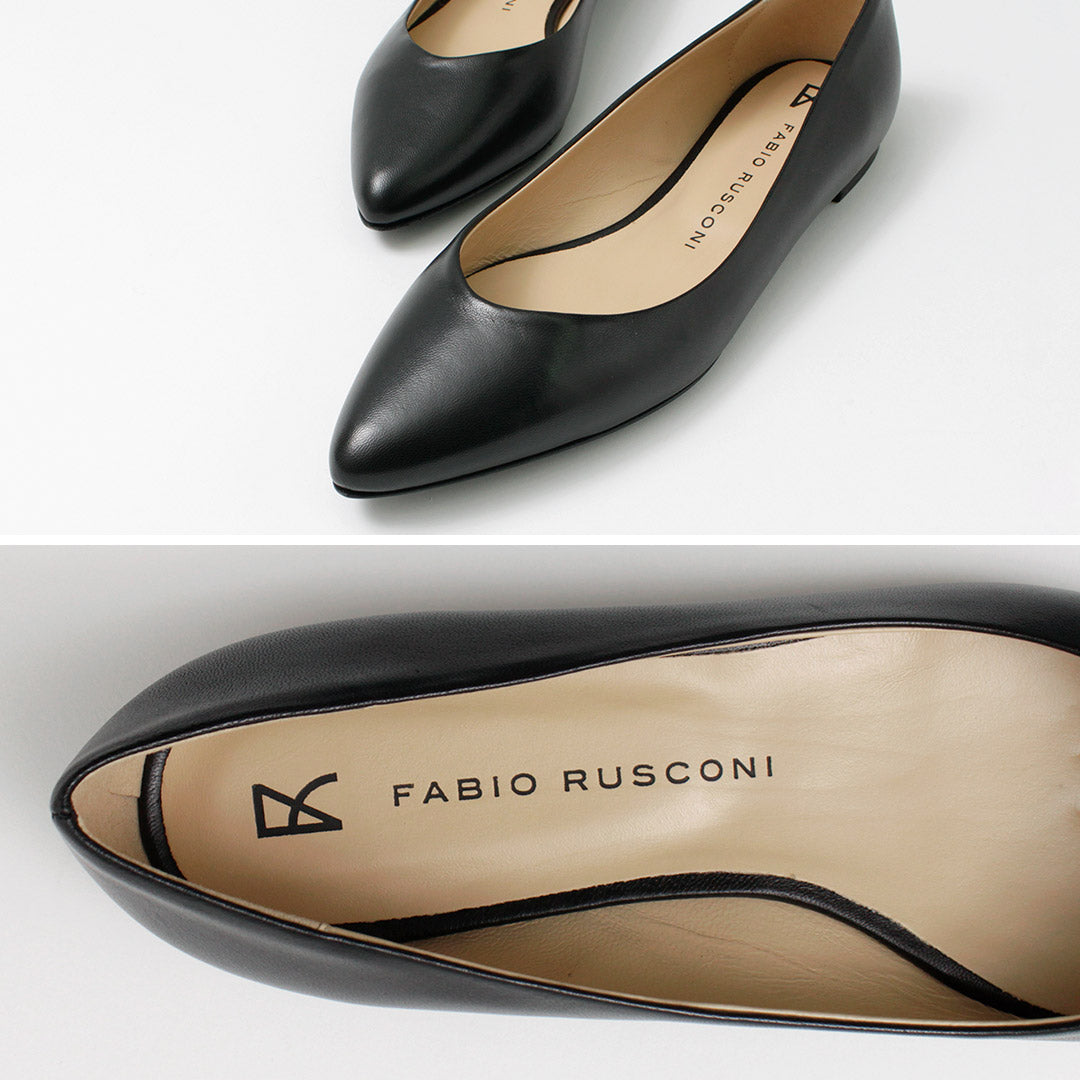 【50%OFF】FABIO RUSCONI(ファビオ・ルスコーニ) フラット プレーンパンプス