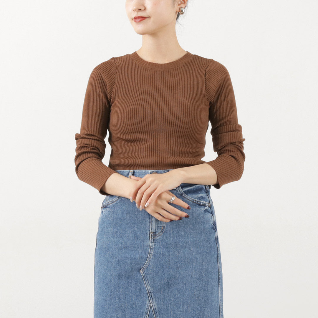 【30%OFF】FILMELANGE(フィルメランジェ) ウィロー リブトップス