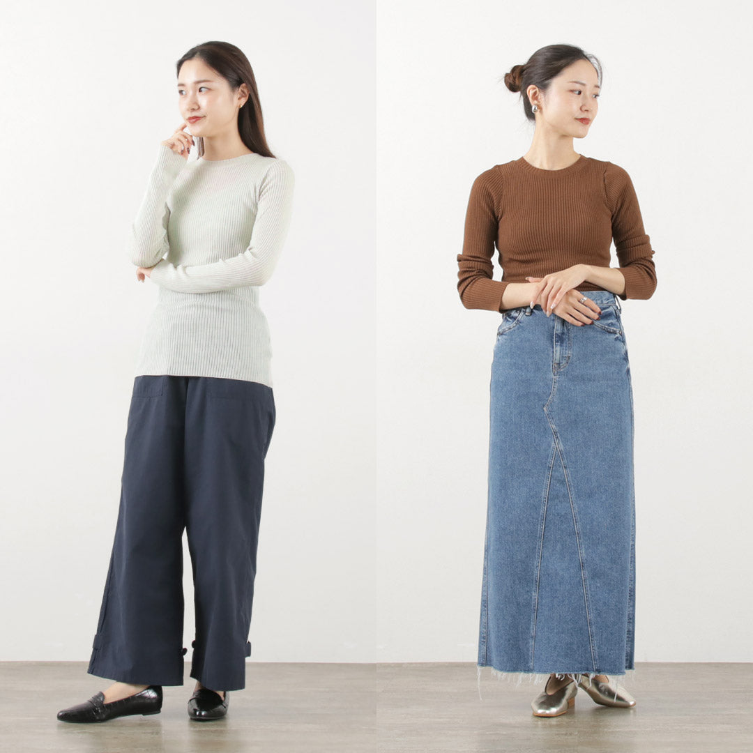 【30%OFF】FILMELANGE(フィルメランジェ) ウィロー リブトップス