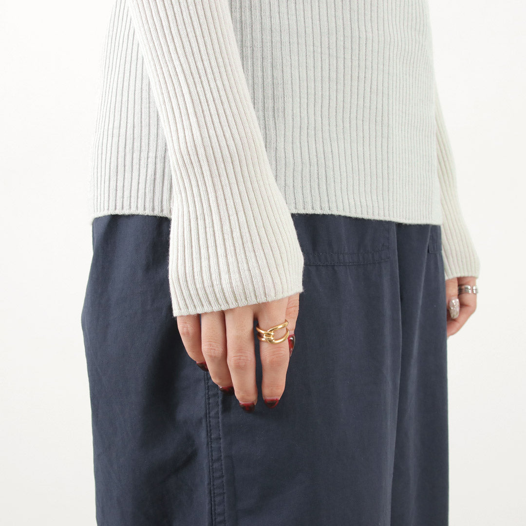 【30%OFF】FILMELANGE(フィルメランジェ) ウィロー リブトップス