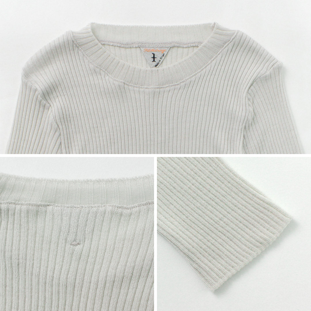 【30%OFF】FILMELANGE(フィルメランジェ) ウィロー リブトップス