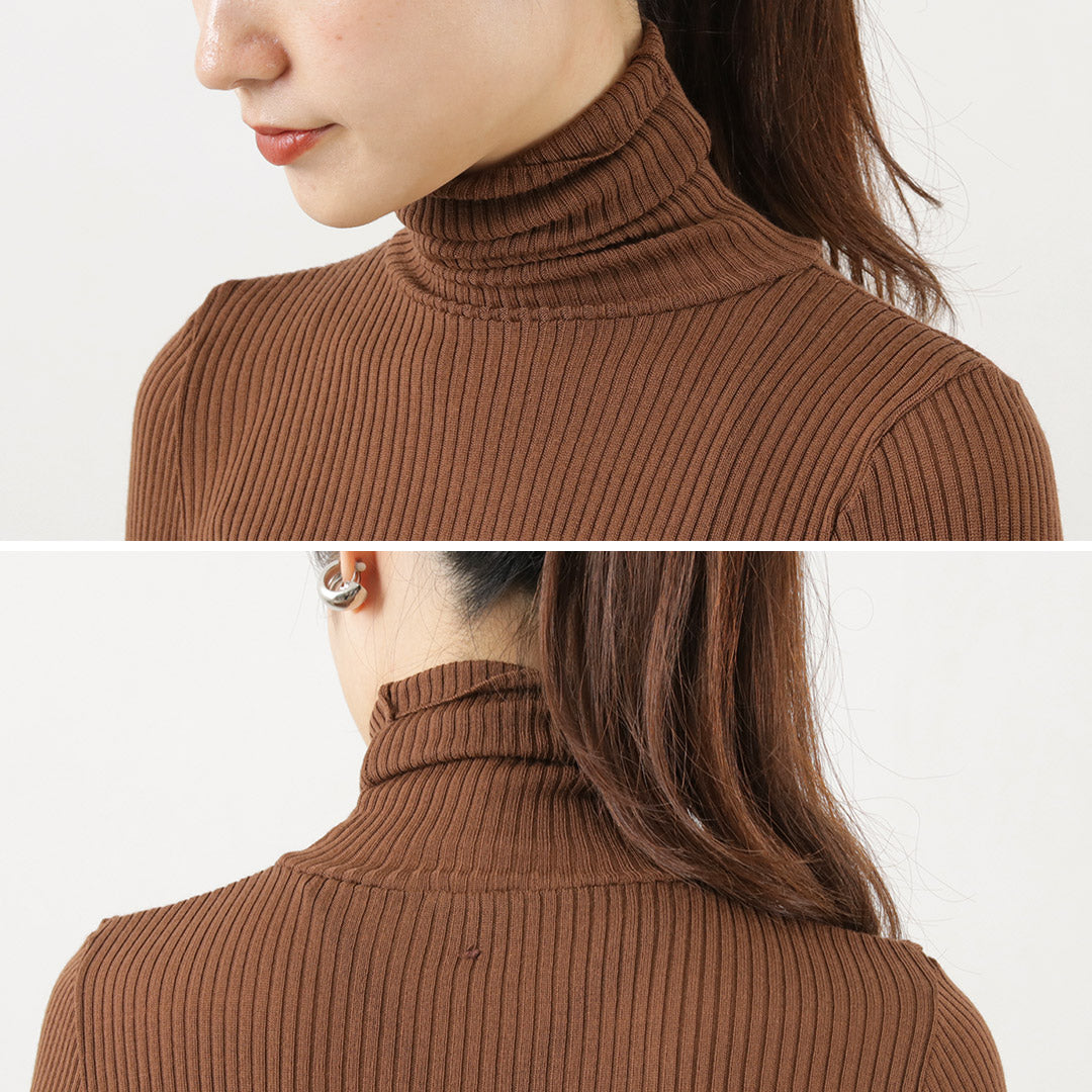 【30%OFF】FILMELANGE(フィルメランジェ) ウィノナ リブタートル トップス
