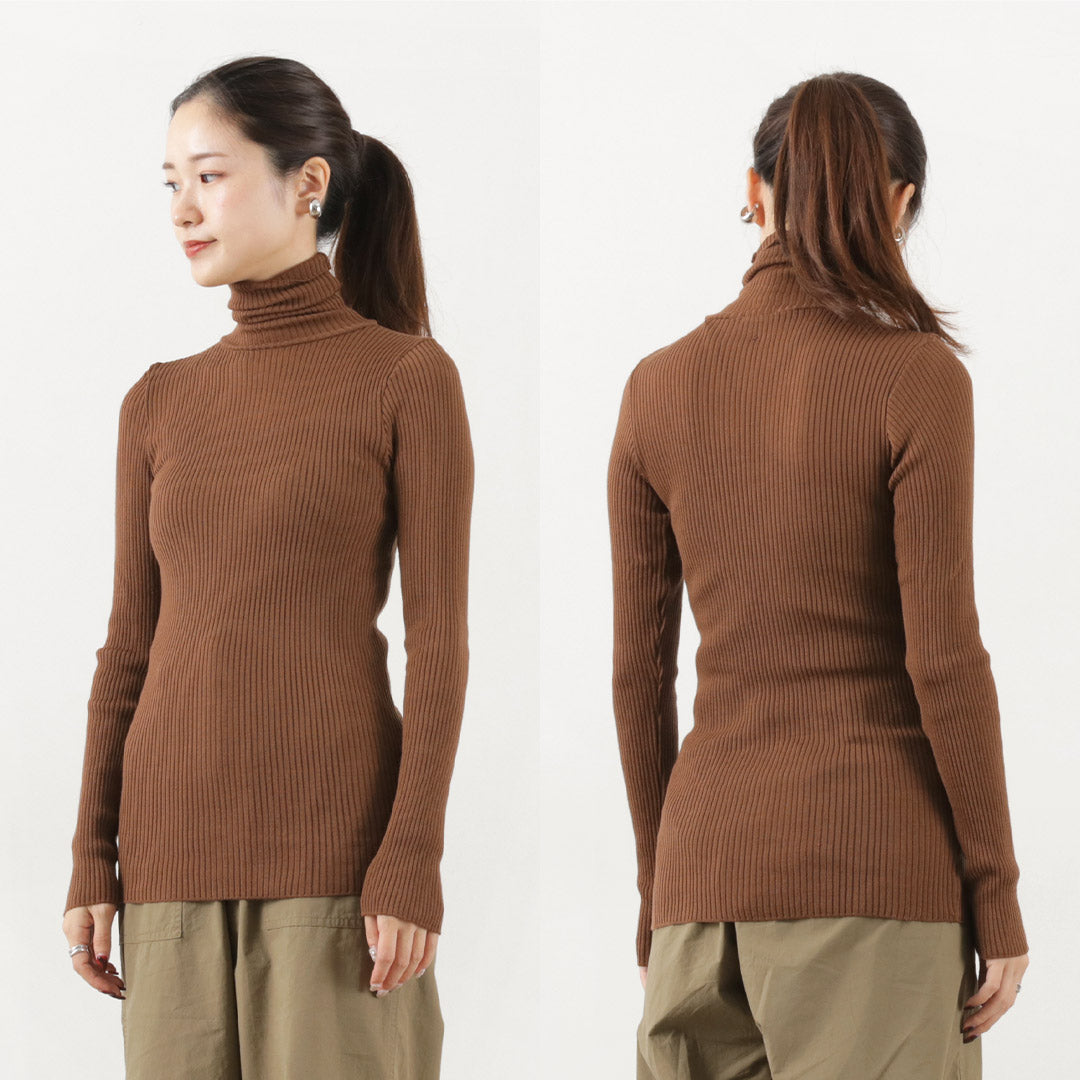 【30%OFF】FILMELANGE(フィルメランジェ) ウィノナ リブタートル トップス