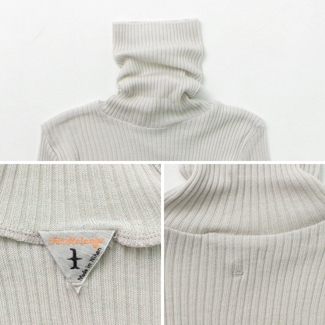 【30%OFF】FILMELANGE(フィルメランジェ) ウィノナ リブタートル トップス