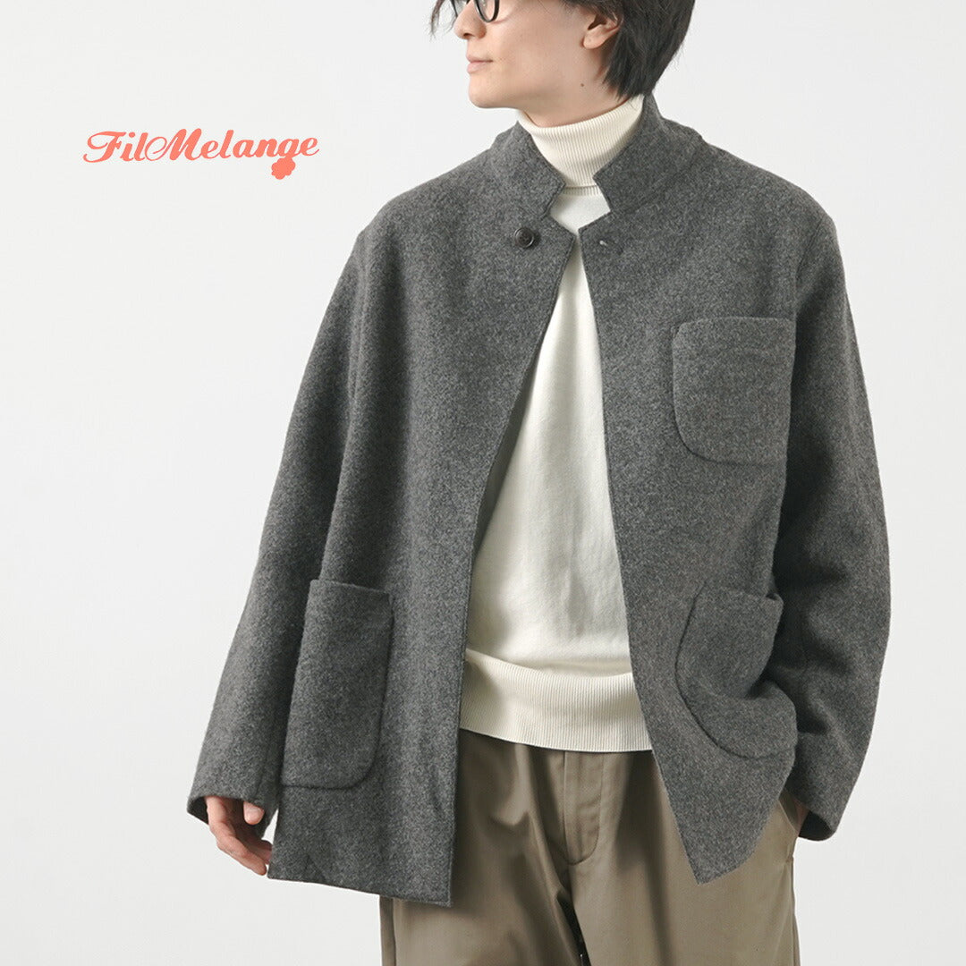 【50%OFF】FILMELANGE(フィルメランジェ) ハイエット メルトンニット ジャケット