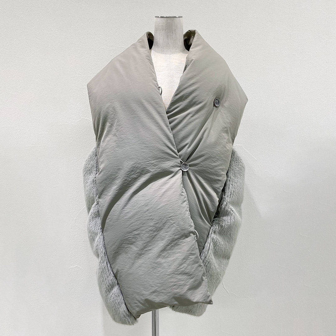 CYAN TOKYO(シアン トーキョー) ストールライク ファーコンビ ダウンベスト