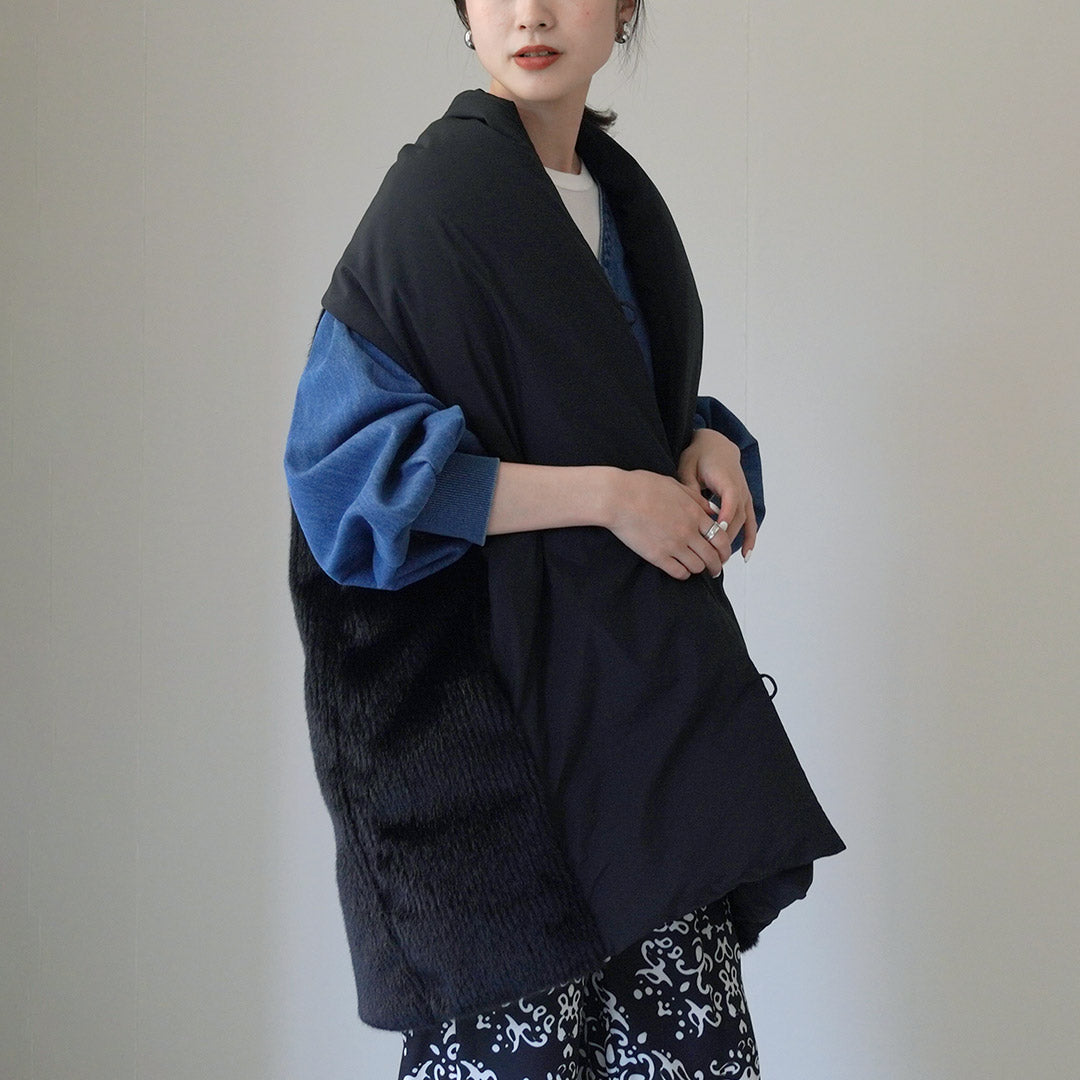 CYAN TOKYO(シアン トーキョー) ストールライク ファーコンビ ダウンベスト