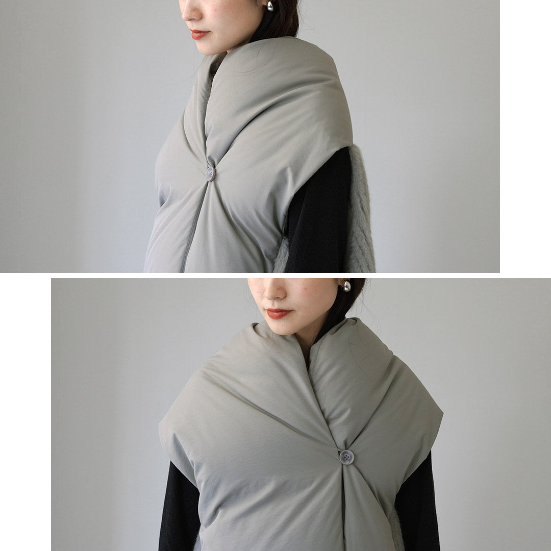 CYAN TOKYO(シアン トーキョー) ストールライク ファーコンビ ダウンベスト