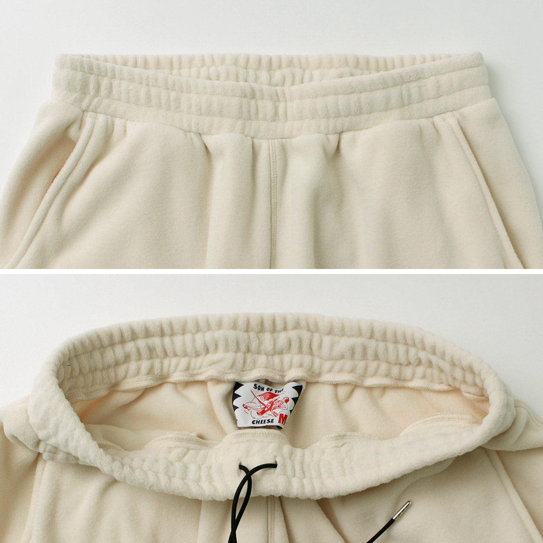 【30%OFF】SON OF THE CHEESE(サノバチーズ) ダブルニー フリースパンツ