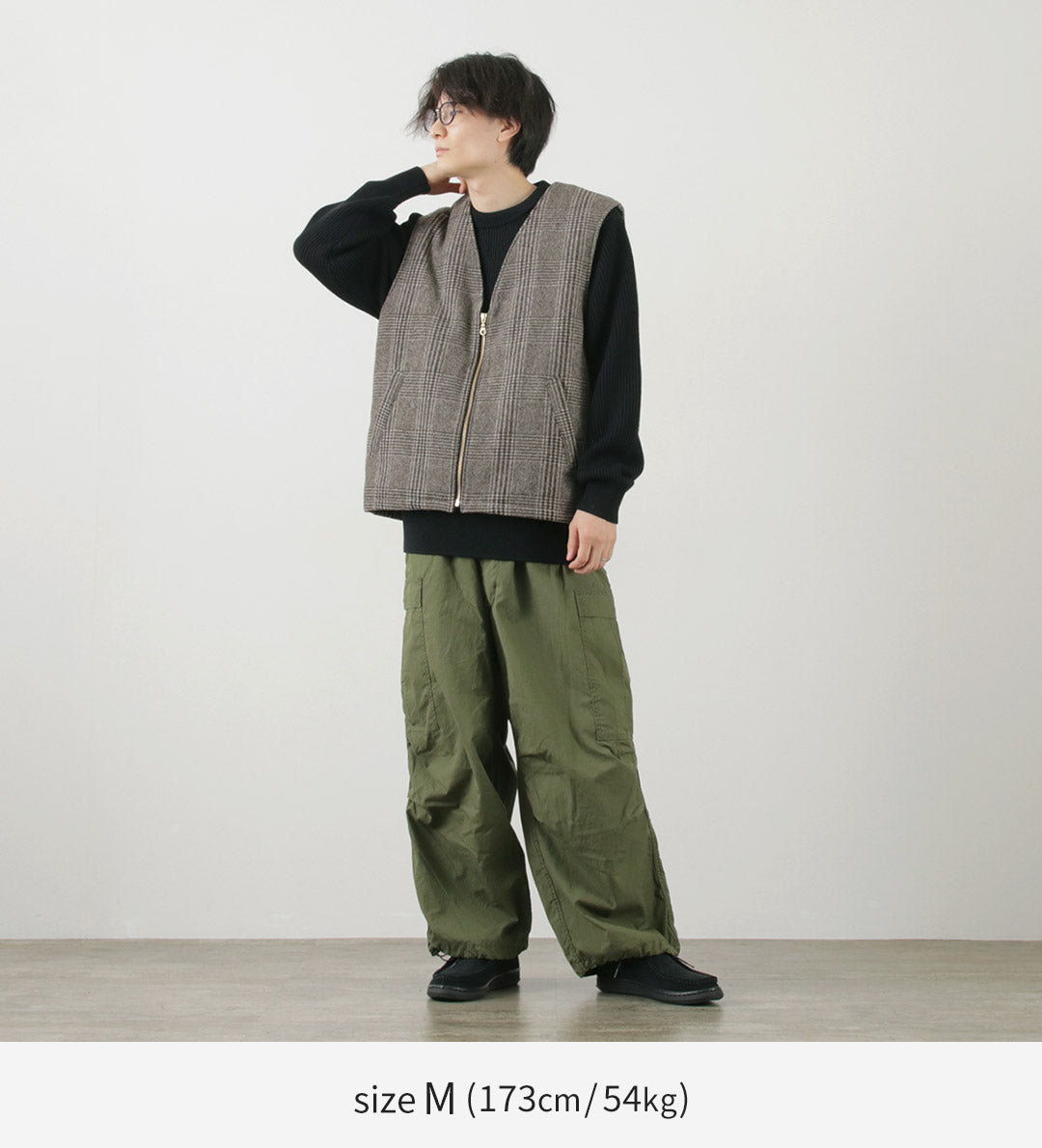 【30%OFF】SON OF THE CHEESE(サノバチーズ) チェック ウールベスト