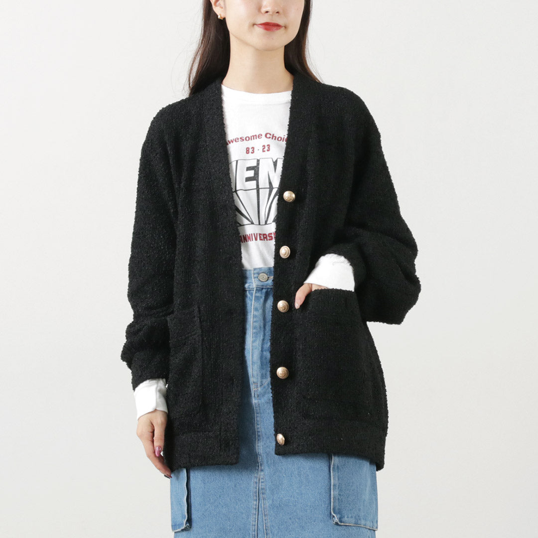 【40%OFF】CHIGNON(シニヨン) カットツイード カーディガン