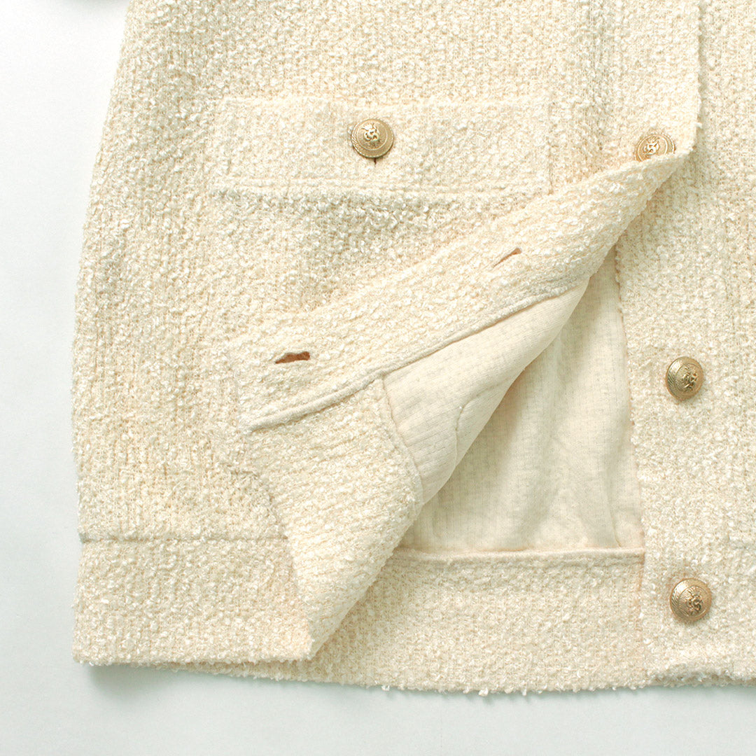 【40%OFF】CHIGNON(シニヨン) カットツイード カーディガン