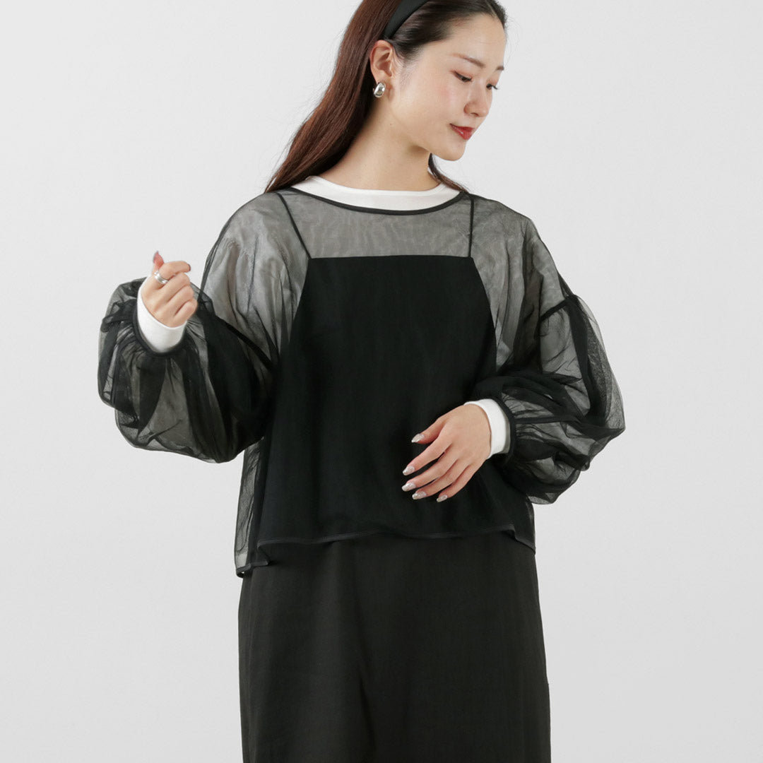 【50%OFF】CHIGNON(シニヨン) シアーチュールボリューム ブラウス