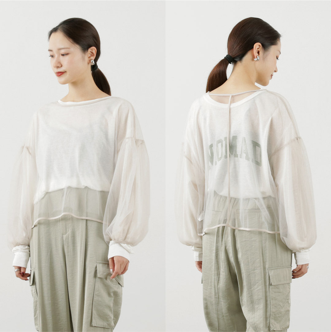 【50%OFF】CHIGNON(シニヨン) シアーチュールボリューム ブラウス