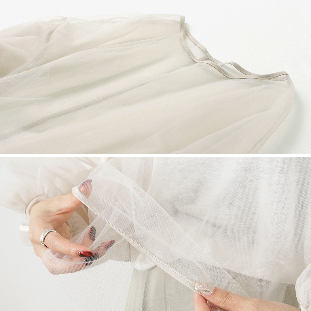 【50%OFF】CHIGNON(シニヨン) シアーチュールボリューム ブラウス