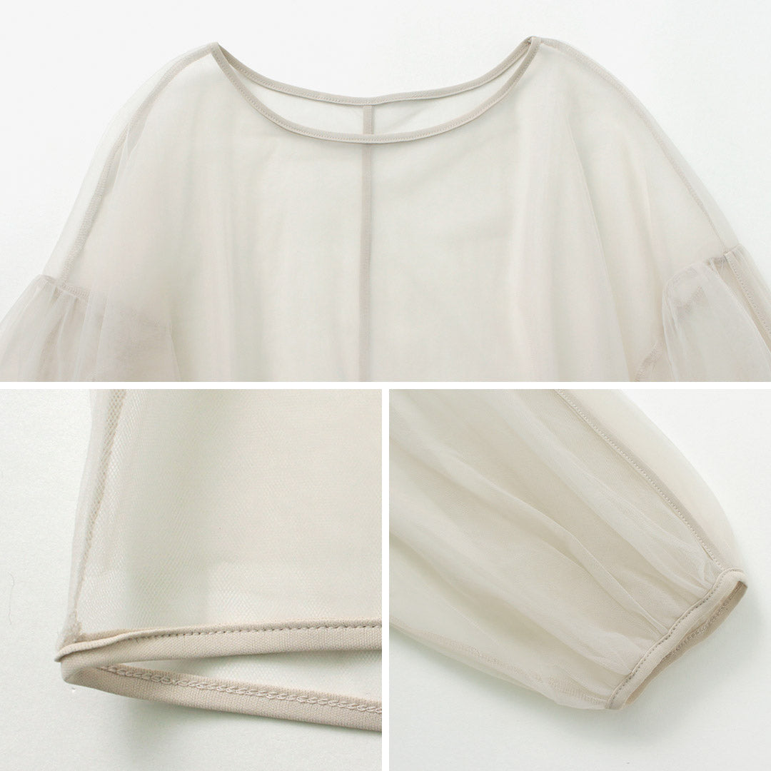 【50%OFF】CHIGNON(シニヨン) シアーチュールボリューム ブラウス