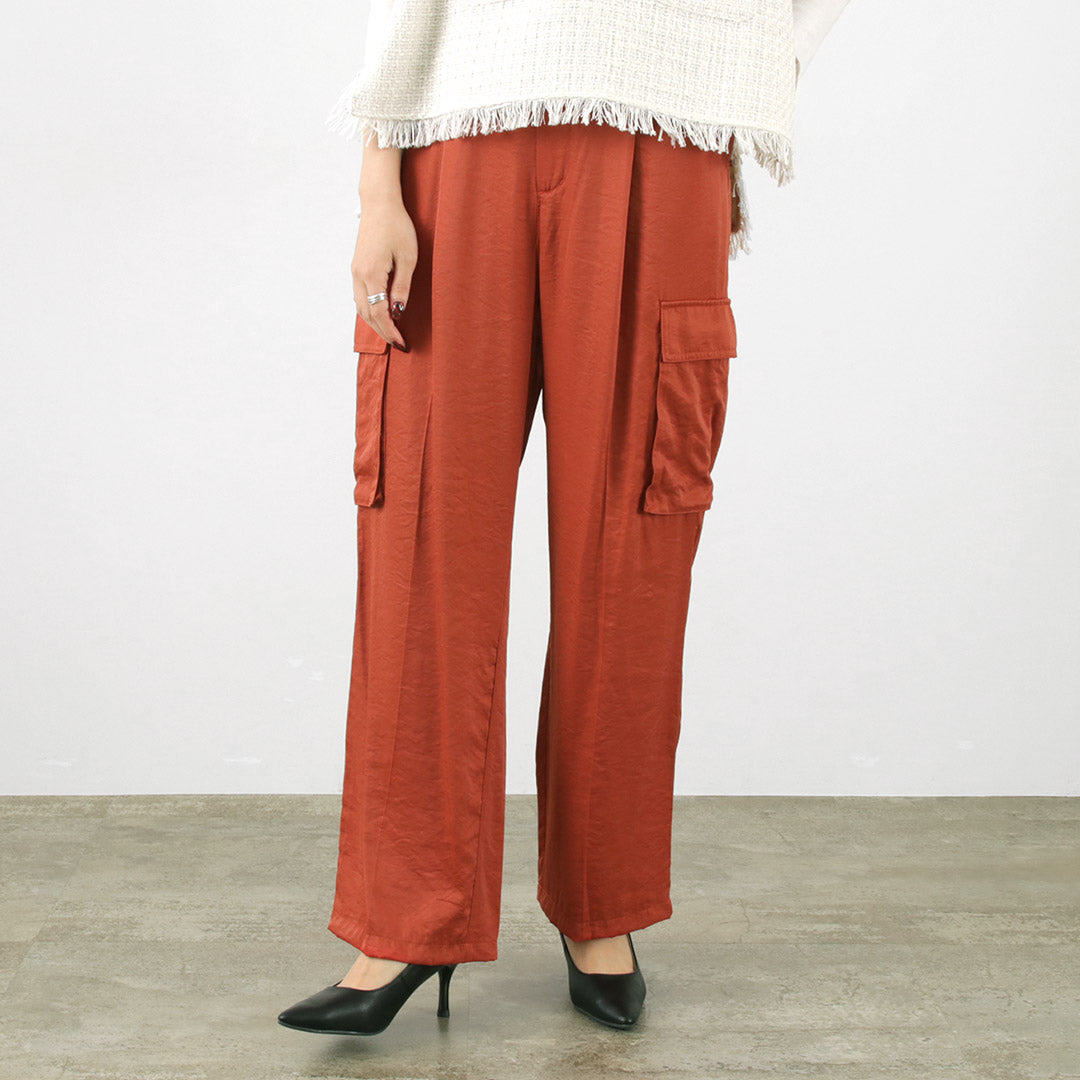 【50%OFF】CHIGNON(シニヨン) サテンカーゴパンツ