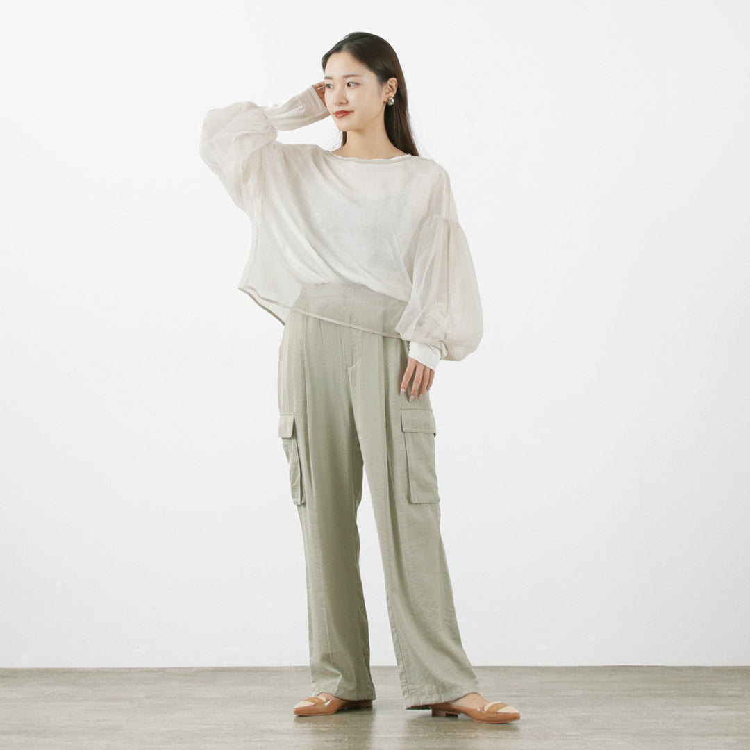 【50%OFF】CHIGNON(シニヨン) サテンカーゴパンツ