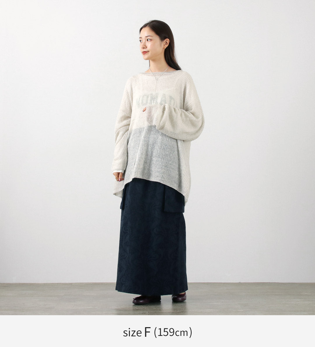 【50%OFF】CHIGNON(シニヨン) モヘア混片畦ルーズニット