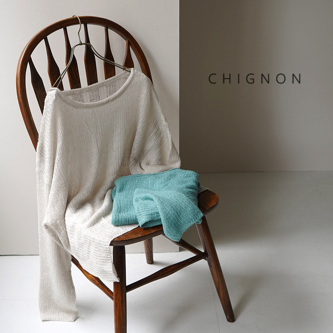 【50%OFF】CHIGNON(シニヨン) モヘア混片畦ルーズニット